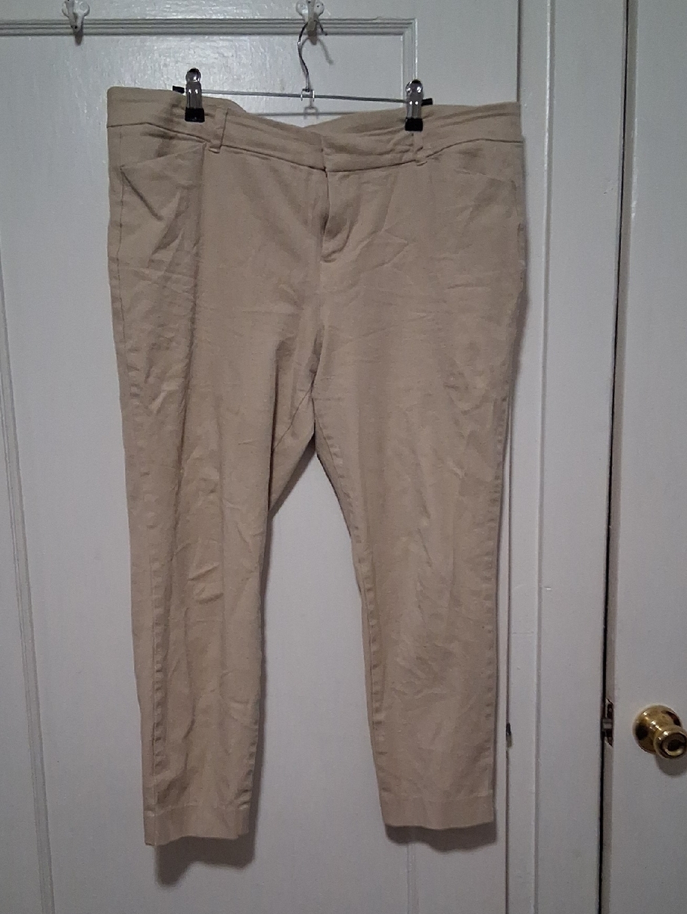 Old Navy Pixie Ankle Pants in Beige Xl Plus Classic Staple